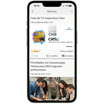 Funcionalidade do App de Comunicação Interna: Feed de Notícias