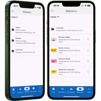 Funcionalidade do App de Comunicação Interna: Biblioteca de Arquivos