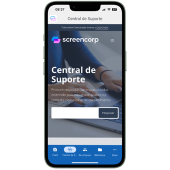 Funcionalidade do App de Comunicação Interna: Link