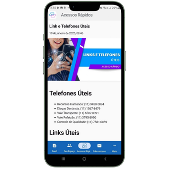 Funcionalidade do App de Comunicação Interna: Canais Customizáveis