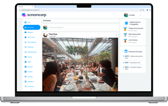 Funcionalidade do App de Comunicação Interna: Rede Social Corporativa
