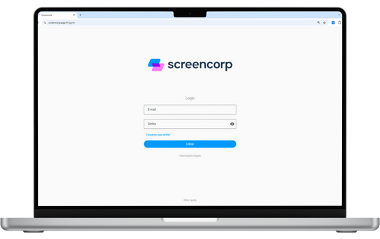 Funcionalidade do App de Comunicação Interna: Login