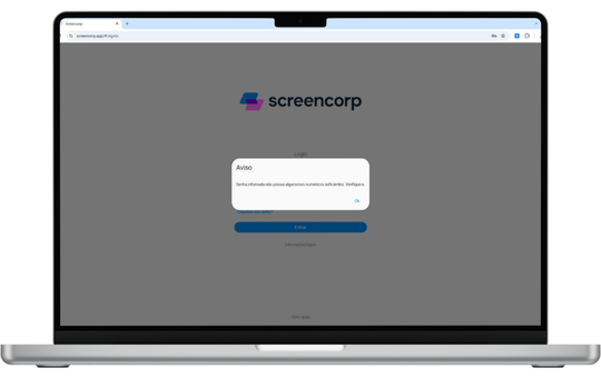 Login: Regra de Senhas